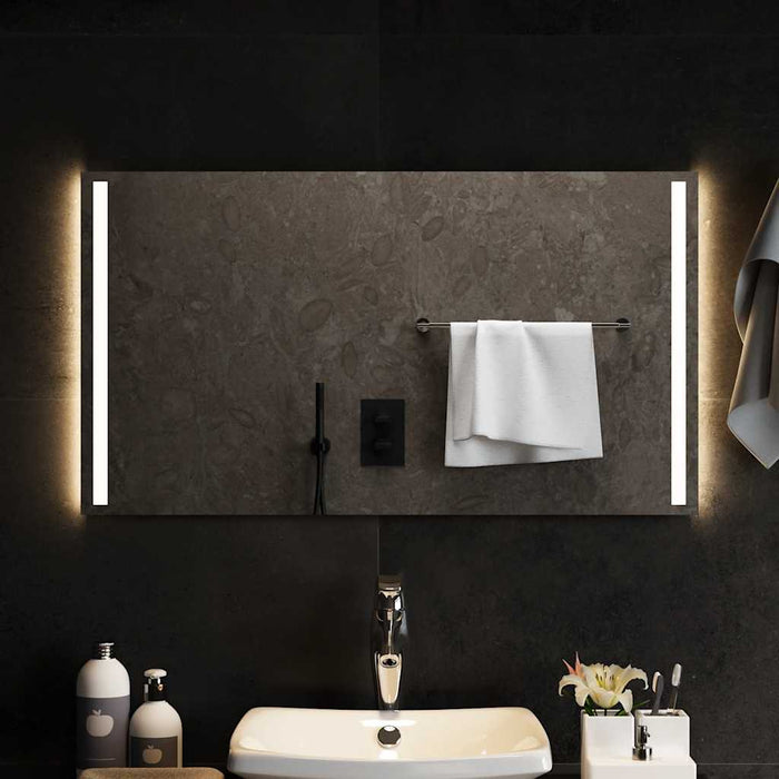 Specchio da Bagno con Luci LED 90x50 cm 151751