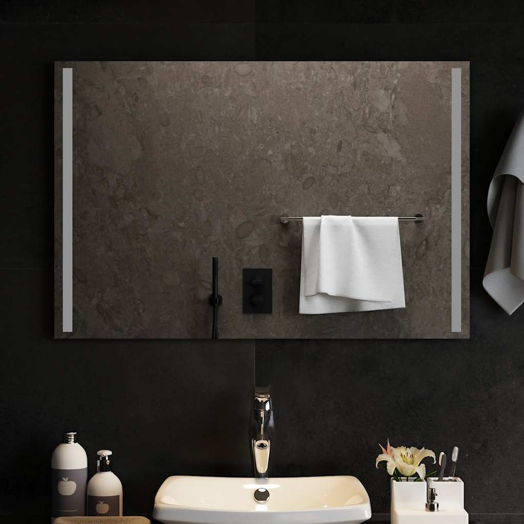 Specchio da Bagno con Luci LED-Specchio per Bagno 90x60 cm 501149