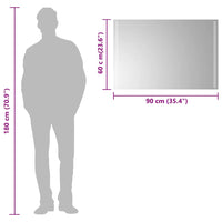 Specchio da Bagno con Luci LED-Specchio per Bagno 90x60 cm 501149