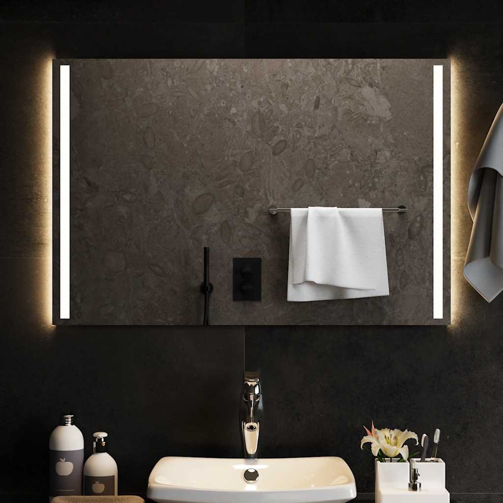 Specchio da Bagno con Luci LED-Specchio per Bagno 90x60 cm 501149