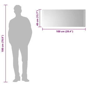 Specchio da Bagno con Luci LED 100x40 cm 151753