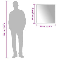 Specchio da Bagno-Specchio per il bagno  con Luci LED 60x60 cm