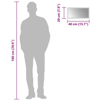 Specchio da Bagno con Luci LED 40x20 cm 151760