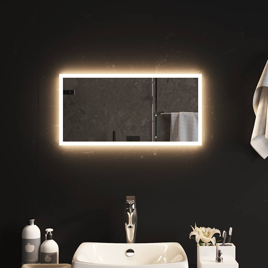 Specchio da Bagno con Luci LED 60x30 cm 151762