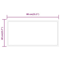 Specchio da Bagno con Luci LED 80x40 cm cod mxl 67834