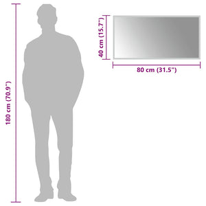 Specchio da Bagno con Luci LED 80x40 cm 151766