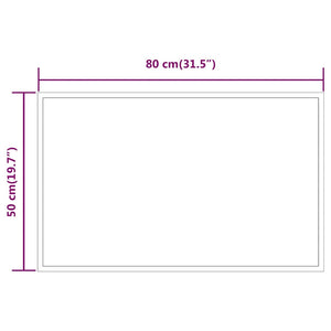 Specchio da Bagno con Luci LED-Specchio per Bagno 80x50 cm 265543