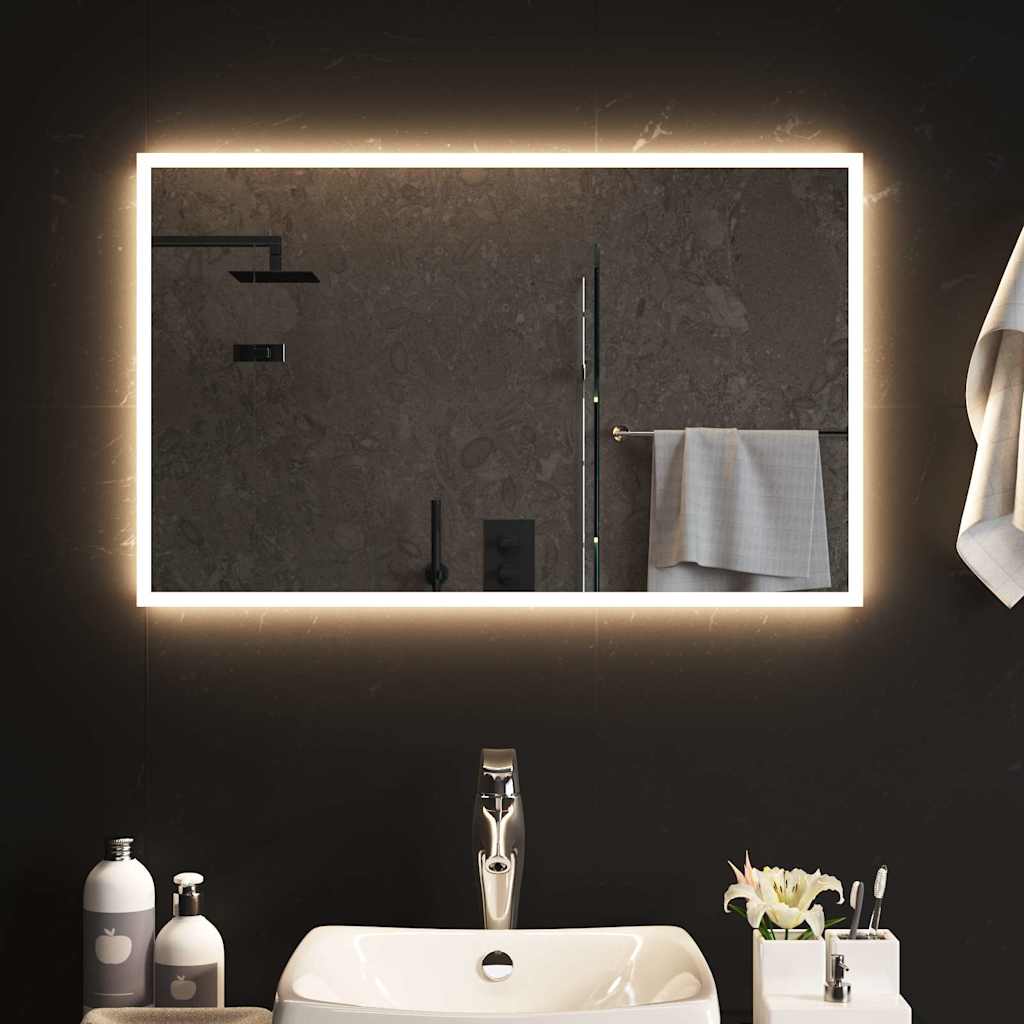 Specchio da Bagno con Luci LED 80x50 cmcod mxl 97145