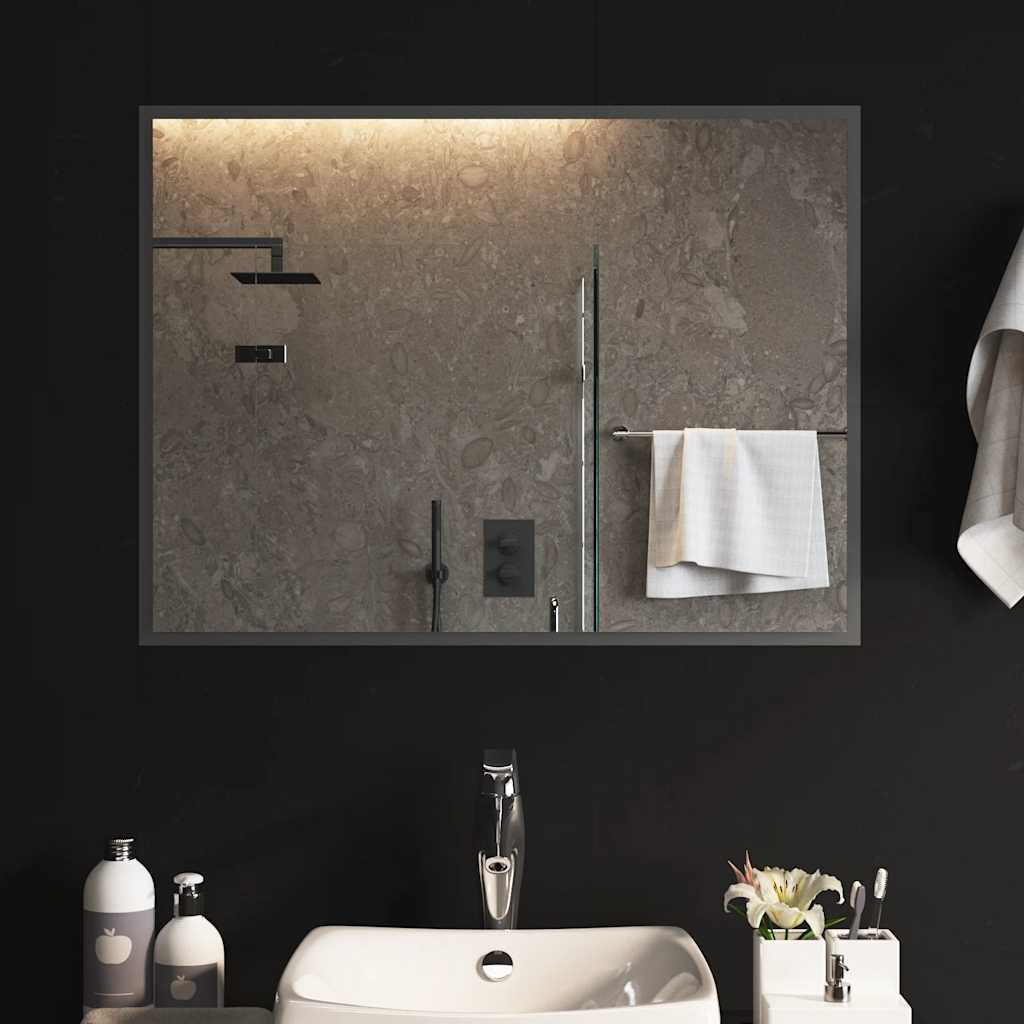 Specchio da Bagno con Luci LED-Specchio per Bagno 80x60 cm 638654