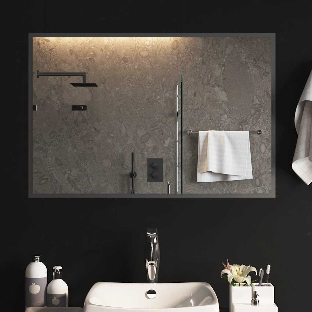 Specchio da Bagno con Luci LED 90x60 cm 151771