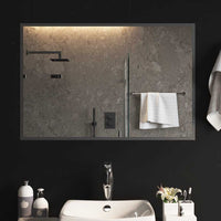 Specchio da Bagno con Luci LED 90x60 cm 151771