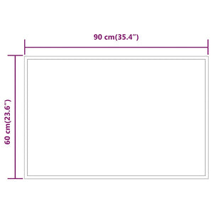 Specchio da Bagno con Luci LED 90x60 cm