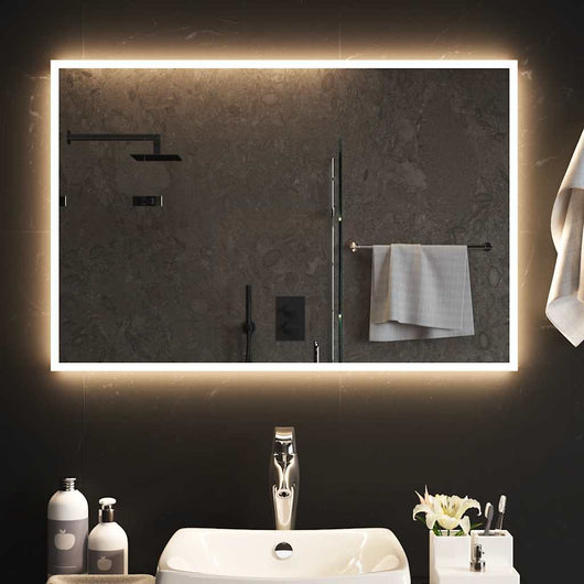Specchio da Bagno con Luci LED 90x60 cm