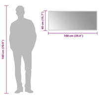 Specchio da Bagno con Luci LED-Specchio per Bagno 100x40 cm 211640