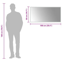 Specchio da Bagno con Luci LED 100x50 cm 151773