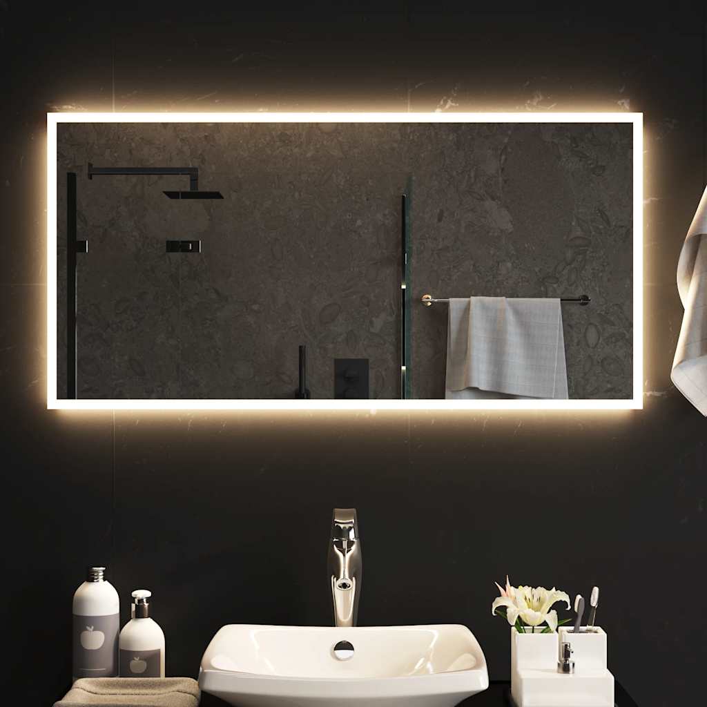 Specchio da Bagno con Luci LED 100x50 cm 151773