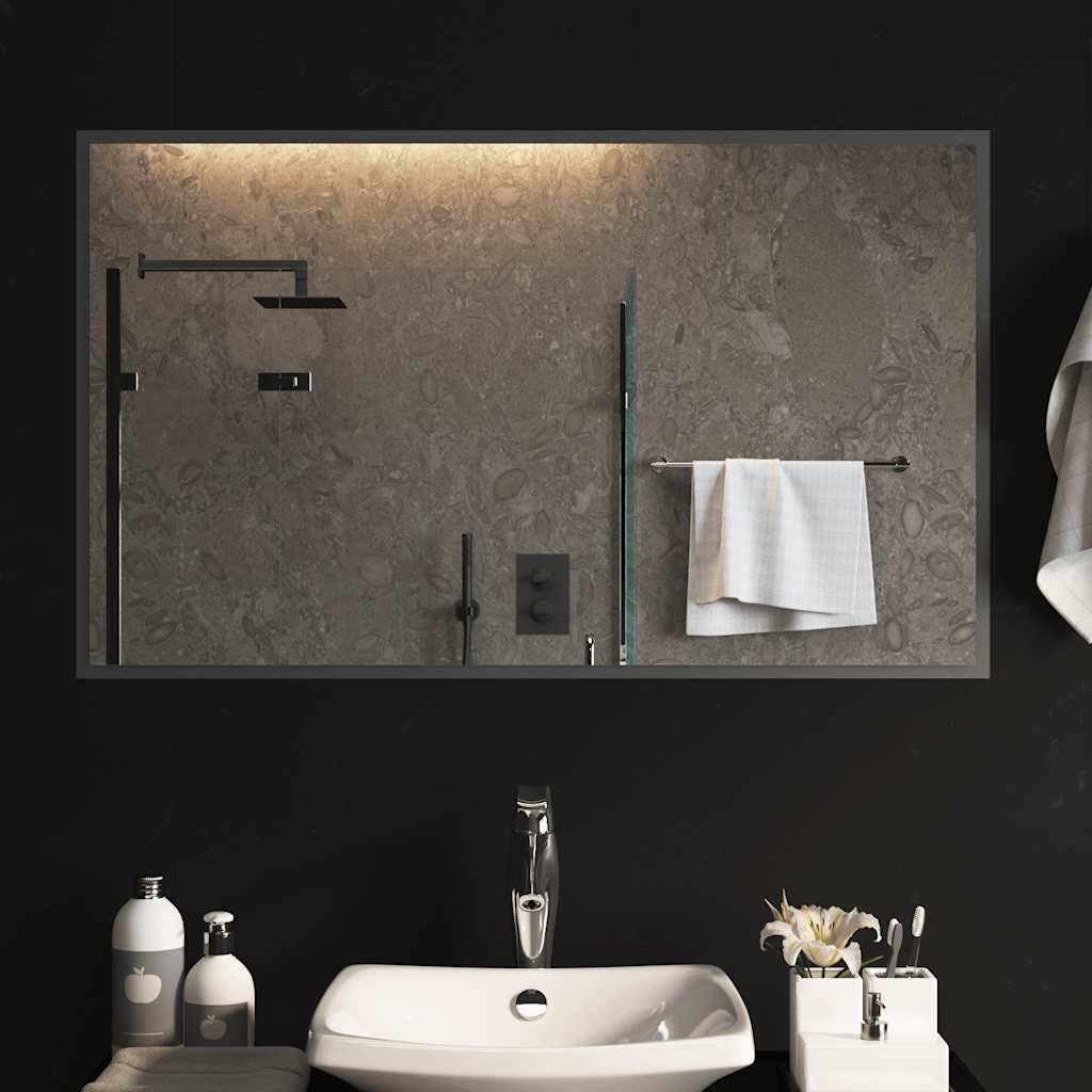 Specchio da Bagno con Luci LED-Specchio per Bagno 100x60 cm 217973