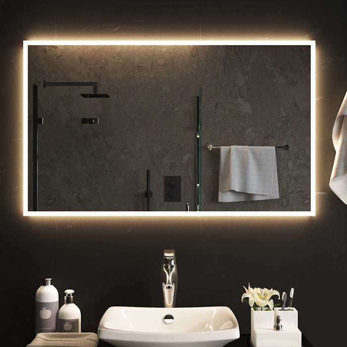 Specchio da Bagno con Luci LED-Specchio per Bagno 100x60 cm 217973