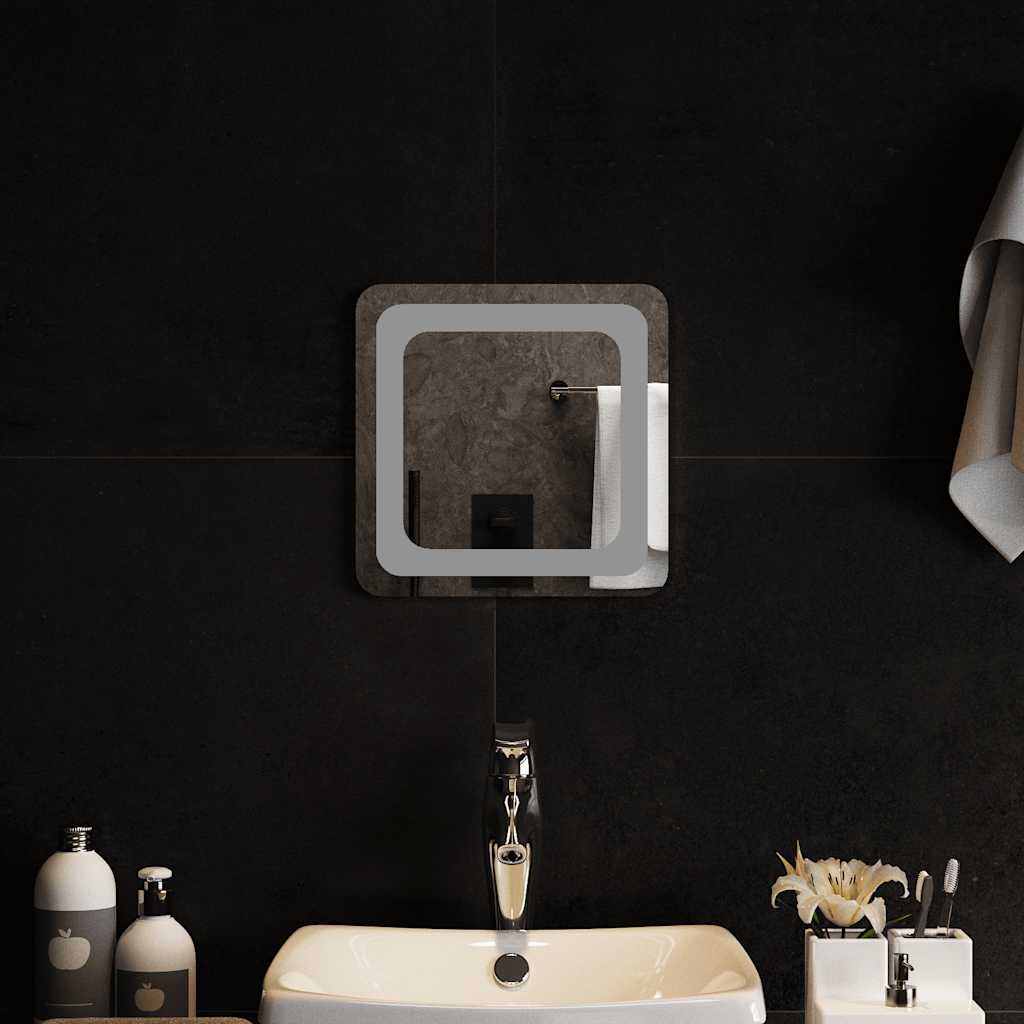 Specchio da Bagno con Luci LED 30x30 cm 151775