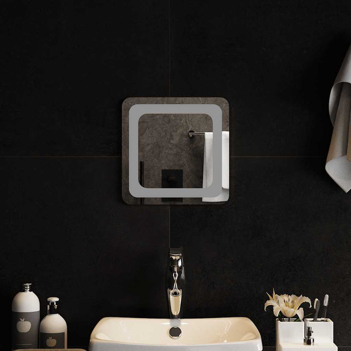 Specchio da Bagno con Luci LED 30x30 cm 151775
