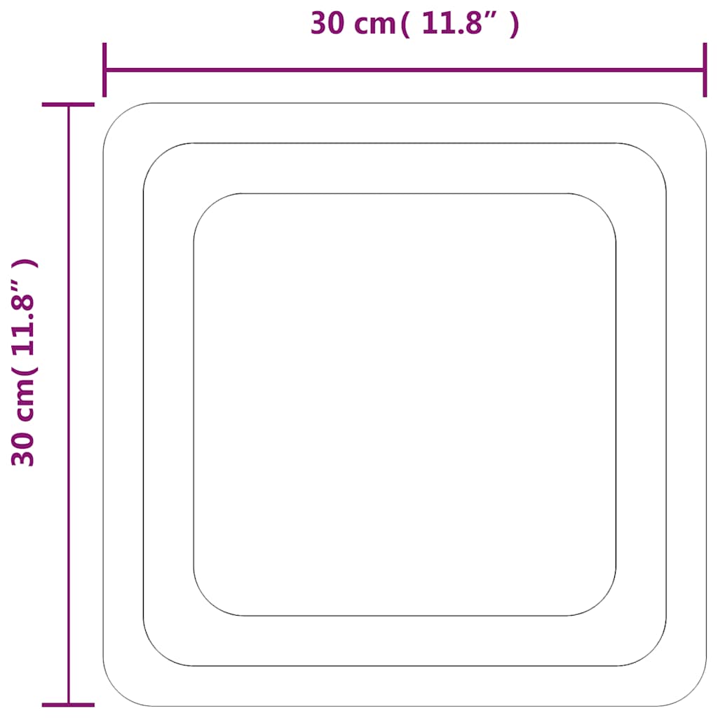 Specchio da Bagno con Luci LED-Specchio per Bagno 30x30 cm 900275