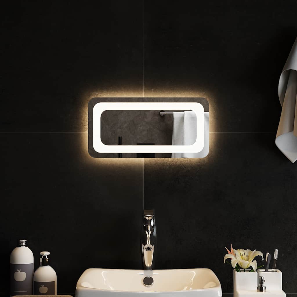 Specchio da Bagno con Luci LED 40x20 cm 151779