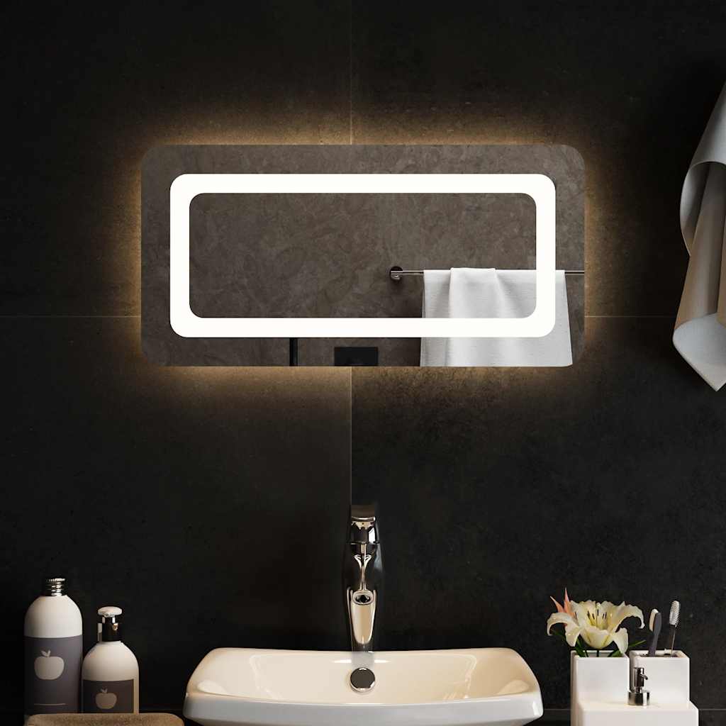Specchio da Bagno con Luci LED-Specchio per Bagno 60x30 cm 821566