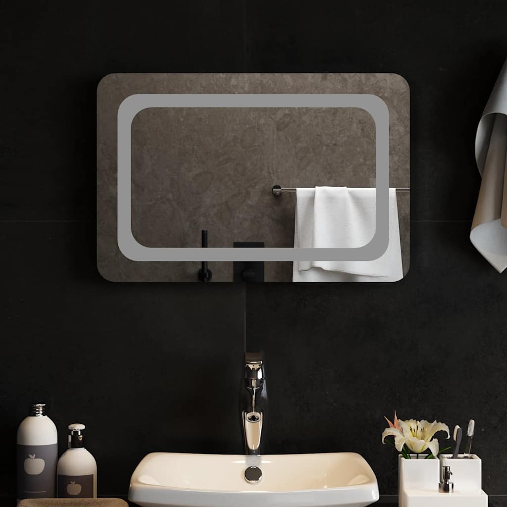 Specchio da Bagno con Luci LED 60x40 cm 151782