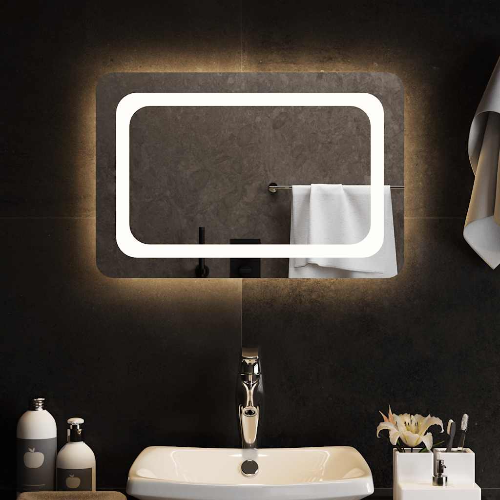 Specchio da Bagno con Luci LED-Specchio per Bagno 60x40 cm 246511