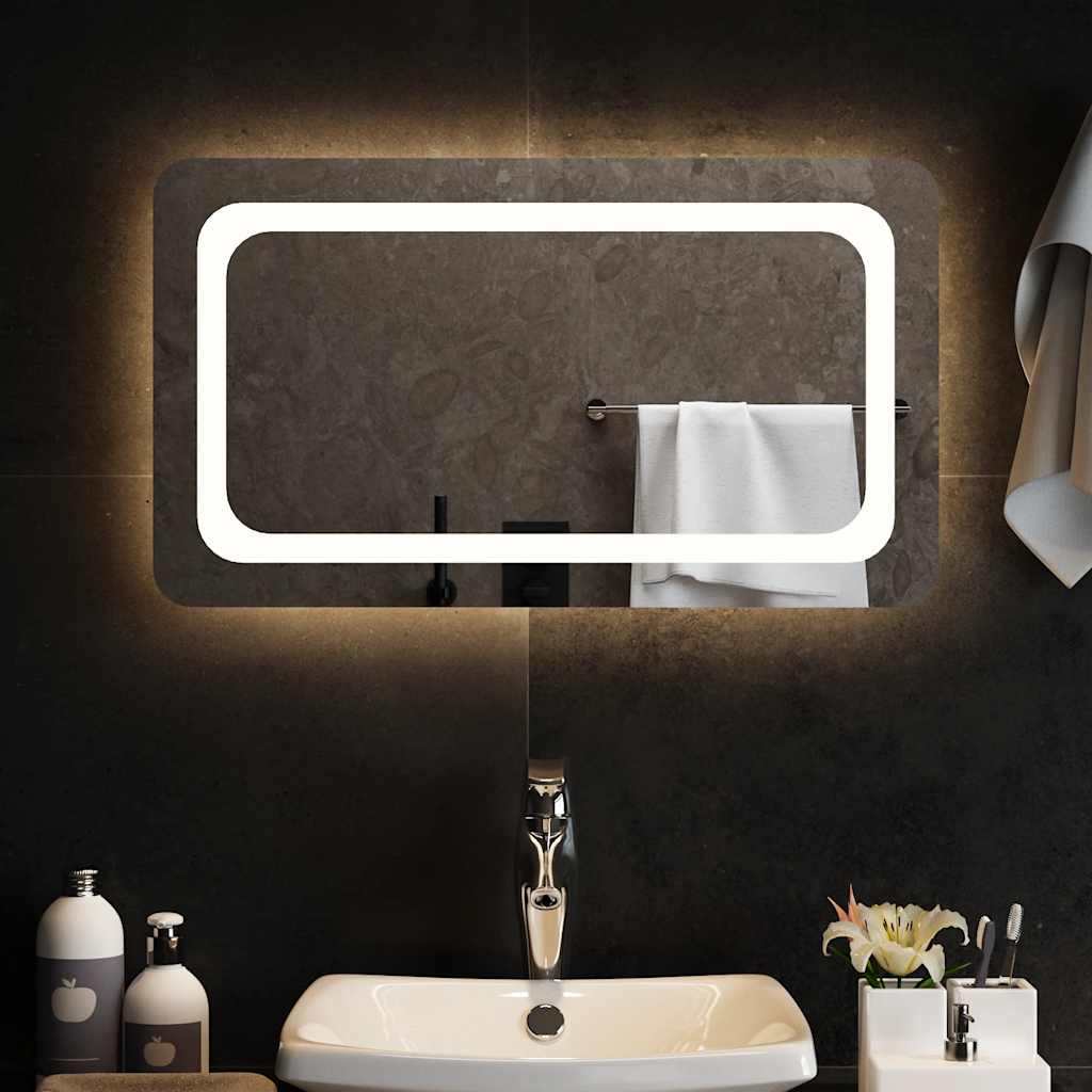 Specchio da Bagno con Luci LED 70x40 cm cod mxl 67687