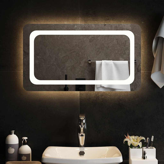 Specchio da Bagno con Luci LED-Specchio per Bagno 70x40 cm 410698