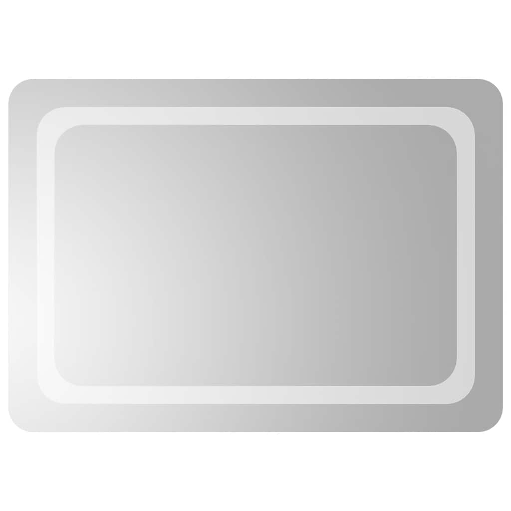 Specchio da Bagno con Luci LED 70x50 cm 151784
