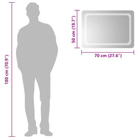 Specchio da Bagno con Luci LED 70x50 cm 151784