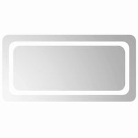 Specchio da Bagno con Luci LED 80x40 cm 151785