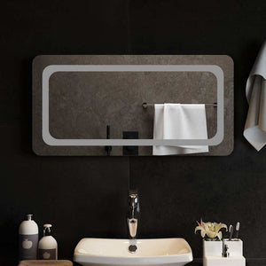 Specchio da Bagno con Luci LED-Specchio per Bagno 80x40 cm 358207