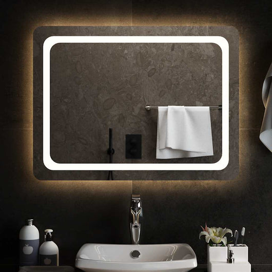 Specchio da Bagno con Luci LED 80x60 cm cod mxl 67770