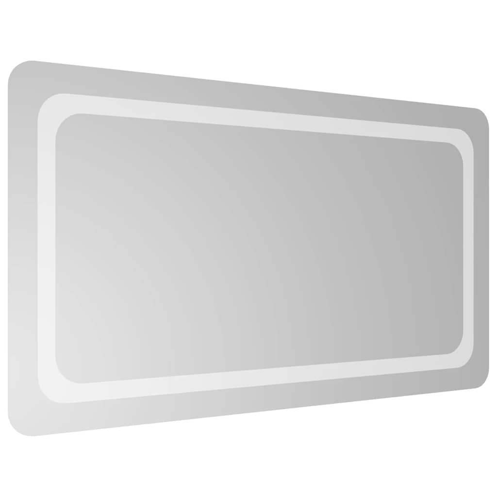 Specchio da Bagno con Luci LED 90x50 cm 151789