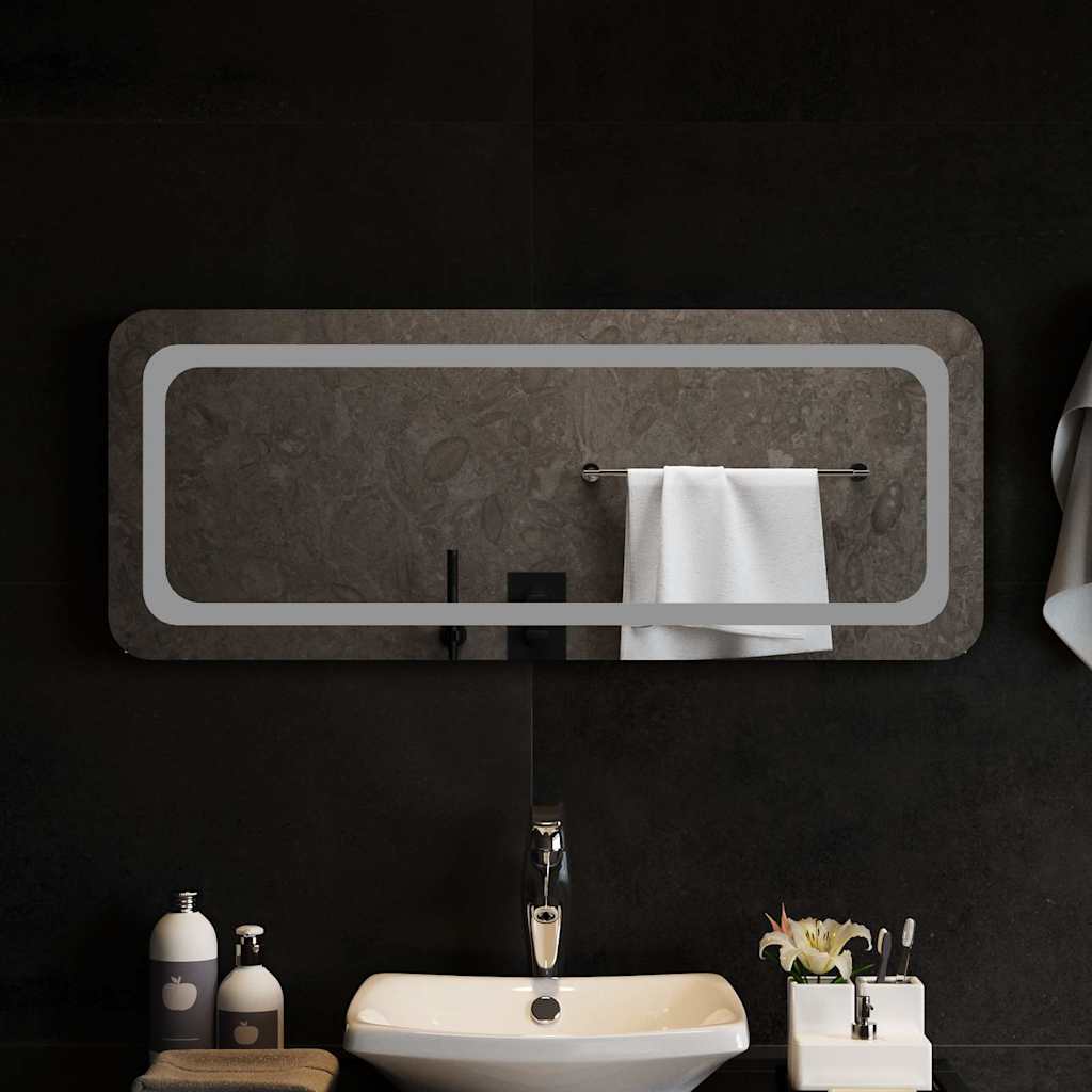 Specchio da Bagno con Luci LED 100x40 cm 151791
