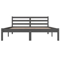 Giroletto in Legno Massello di Pino 140x190 cm Grigio 810412