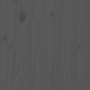 Giroletto in Legno Massello di Pino 140x190 cm Grigio 810412