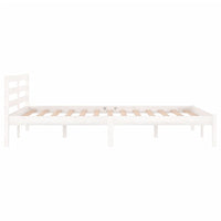 Giroletto in Legno Massello di Pino 120x200 cm Bianco 810426