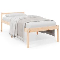 Letto per Anziani 90x200 cm in Legno Massello di Pino 810599
