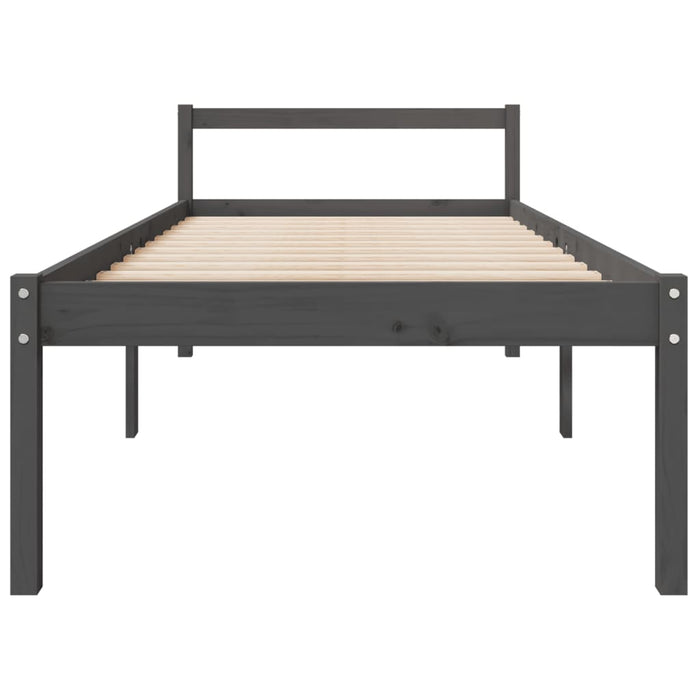 Giroletto Grigio in Legno Massello di Pino 100x200 cm