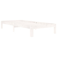 Giroletto Bianco in Legno Massello di Pino 90x200 cm 810351