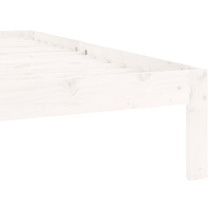 Giroletto Bianco in Legno Massello di Pino 90x200 cm 810351