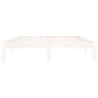 Giroletto Bianco in Legno Massello di Pino 140x200 cm 810366