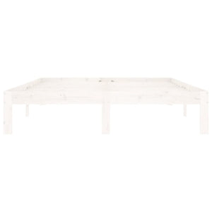 Giroletto Bianco in Legno Massello di Pino 140x200 cm 810366