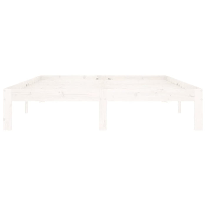 Giroletto Bianco in Legno Massello di Pino 140x200 cm 810366