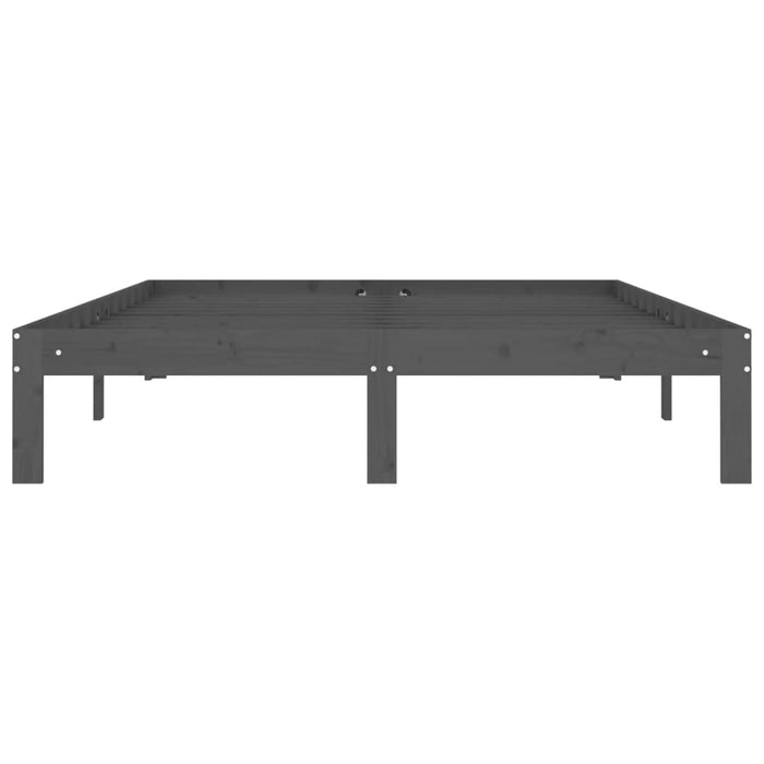 Giroletto Grigio in Legno Massello di Pino 140x200 cm 810367