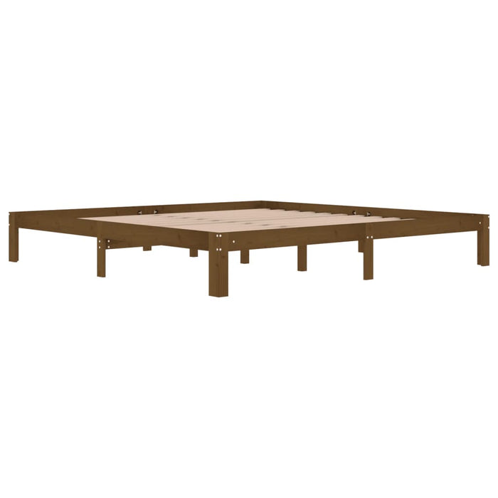Giroletto senza Materasso Ambra in Legno di Pino 200x200 cm 810388